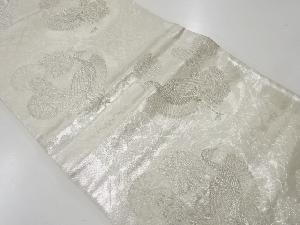 アンティーク　孔雀に花模様織出し袋帯（材料）